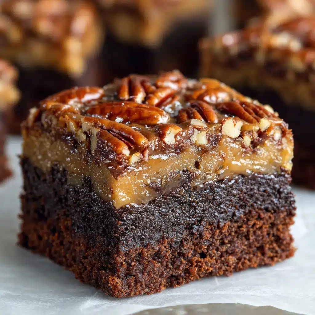 Gooey Pecan Pie Brownies Recipe - Recipe Image