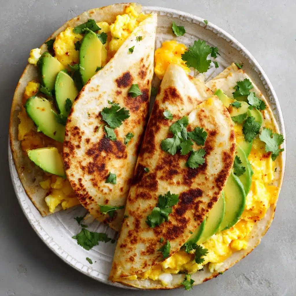 Egg & Avocado Breakfast Quesadilla Recipe - Recipe Image