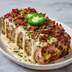 Smoky Jalapeño Popper Meatloaf with Creamy Ranch Drizzle Recipe