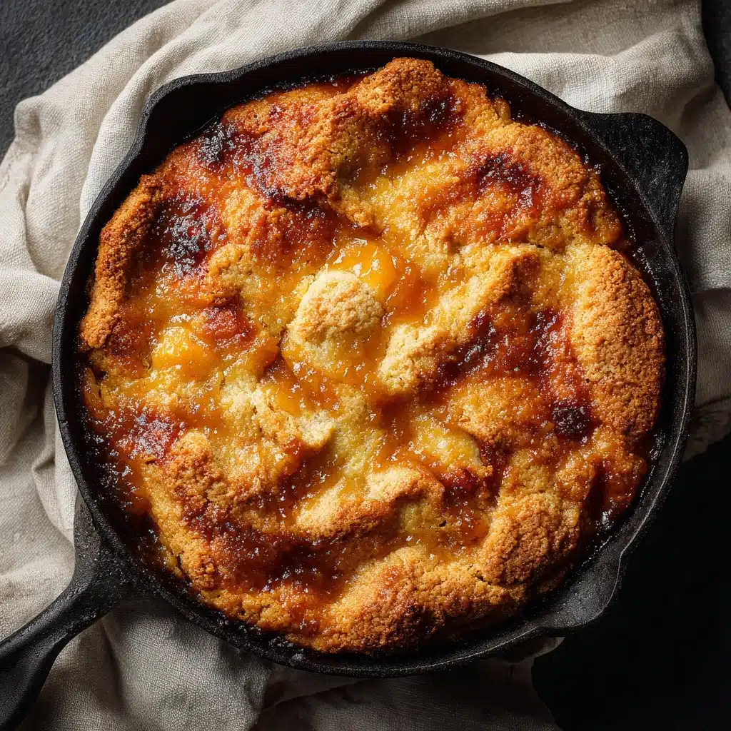 Peach Cobbler with Vanilla Ice Cream Recipe