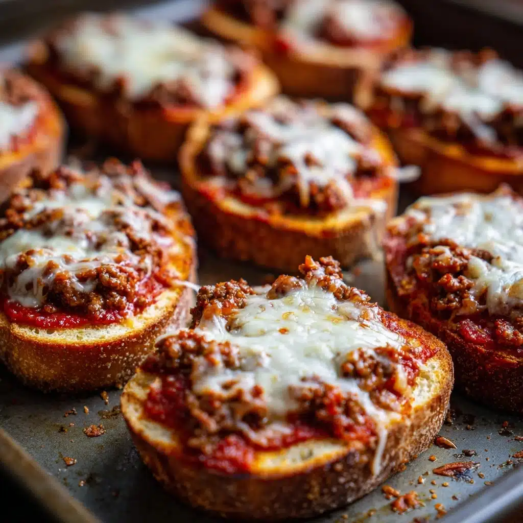 Old School Pizza Burgers Recipe - Recipe Image
