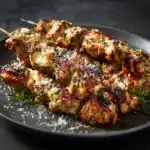 Garlic Parmesan Chicken Skewers Recipe