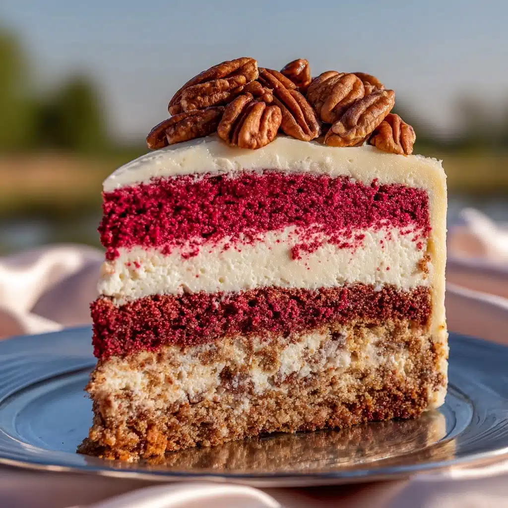 Pecan Red Velvet Cheesecake Recipe