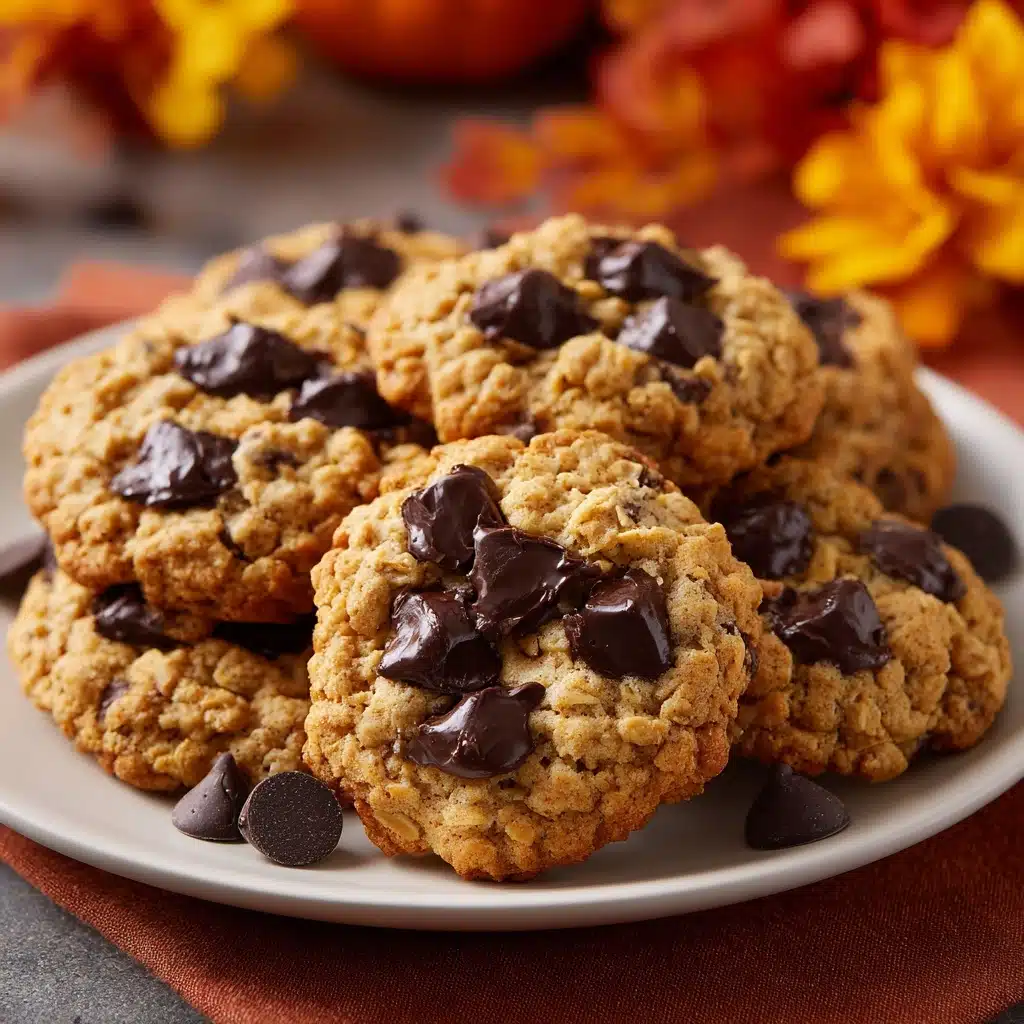 Pumpkin Oatmeal Chocolate Chip Cookies Recipe - Recipe Image