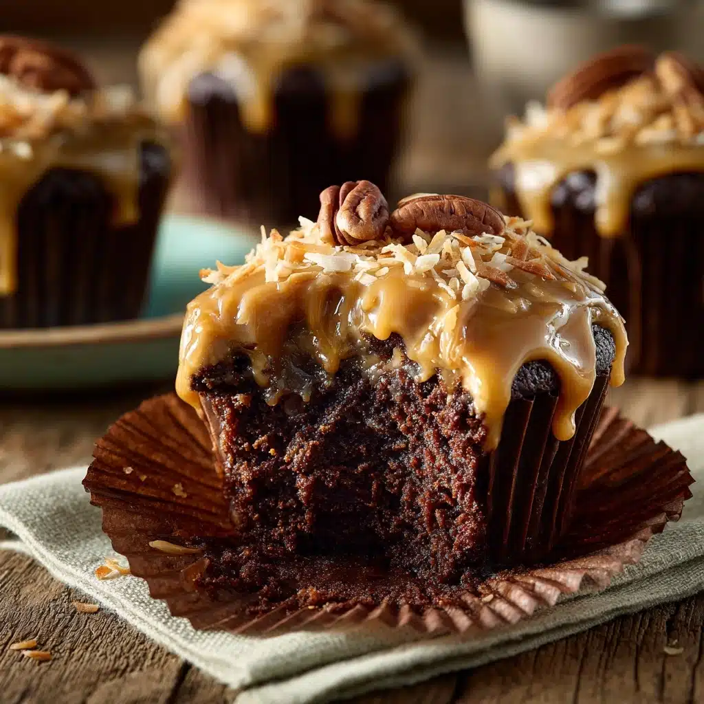 German Chocolate Cupcakes Recipe - Recipe Image