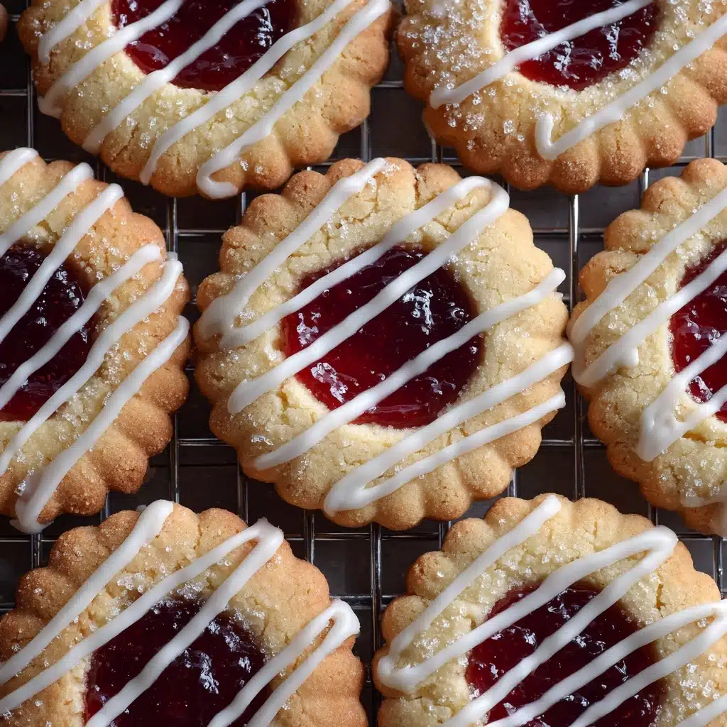 Raspberry Almond Shortbread Cookies Recipe - Recipe Image