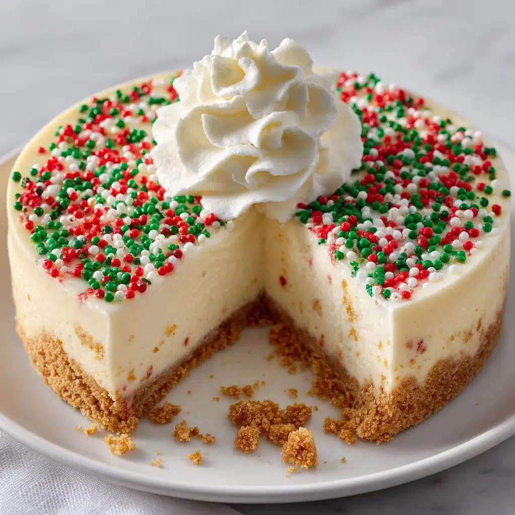 Christmas Sugar Cookie Cheesecake Recipe - Recipe Image