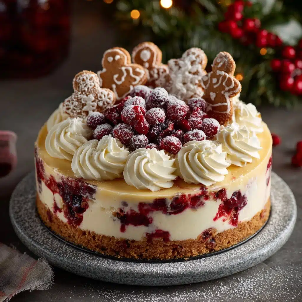 Cranberry Jam White Chocolate Mousse Cheesecake Recipe