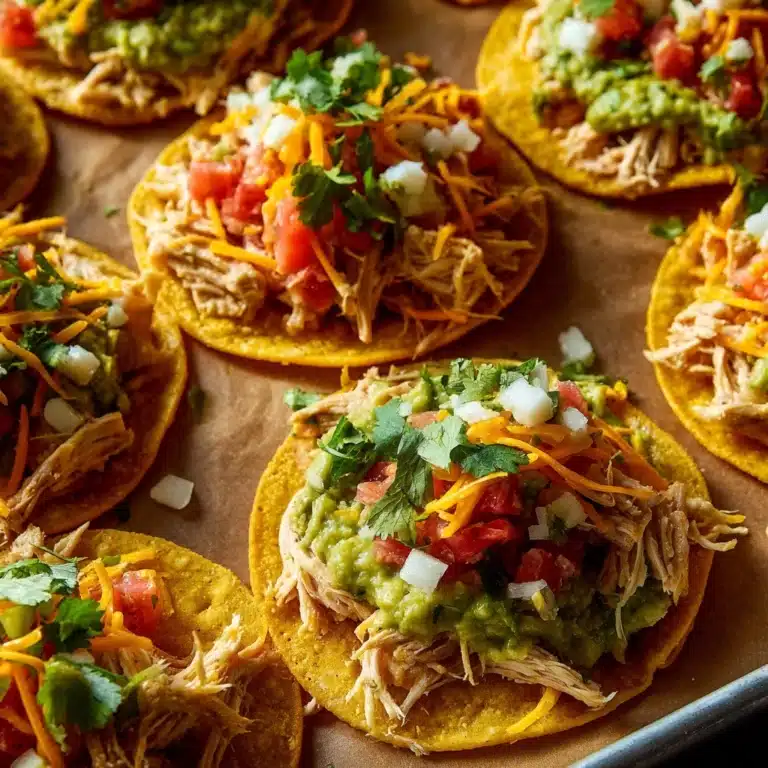 Easy Chicken Tostadas Recipe