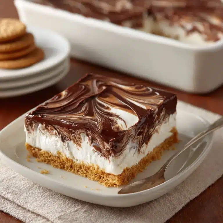 Eclair Cake with Chocolate Ganache Recipe
