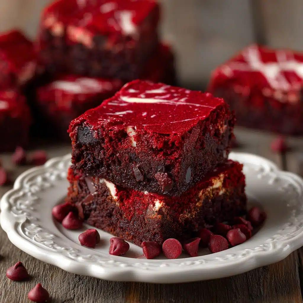 Kiss Me Red Velvet Brownies Recipe - Recipe Image