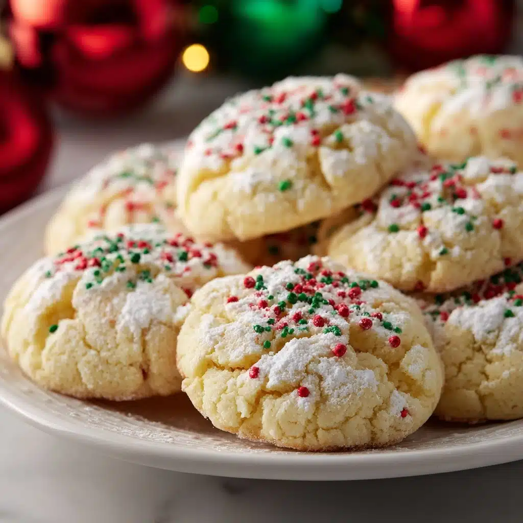 Christmas Ooey Gooey Butter Cookies Recipe - Recipe Image