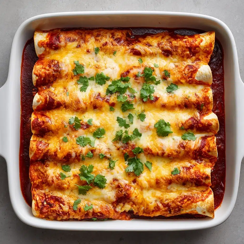 Chicken Enchiladas with Homemade Red Enchilada Sauce Recipe - Recipe Image
