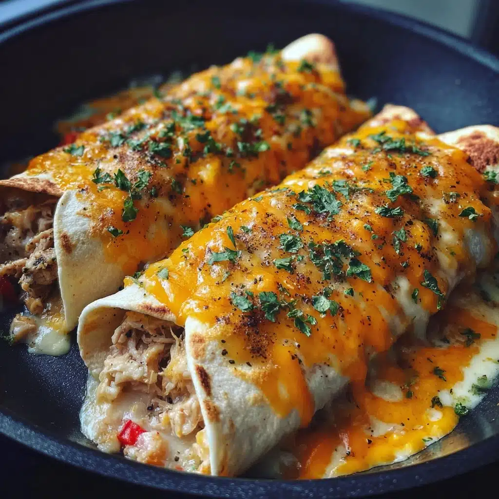 Cheesy Garlic Chicken Wraps Recipe - Recipe Image