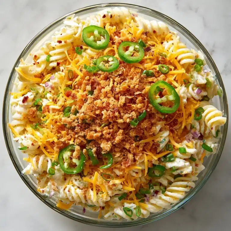 Cheesy Jalapeño Popper Pasta Salad Recipe