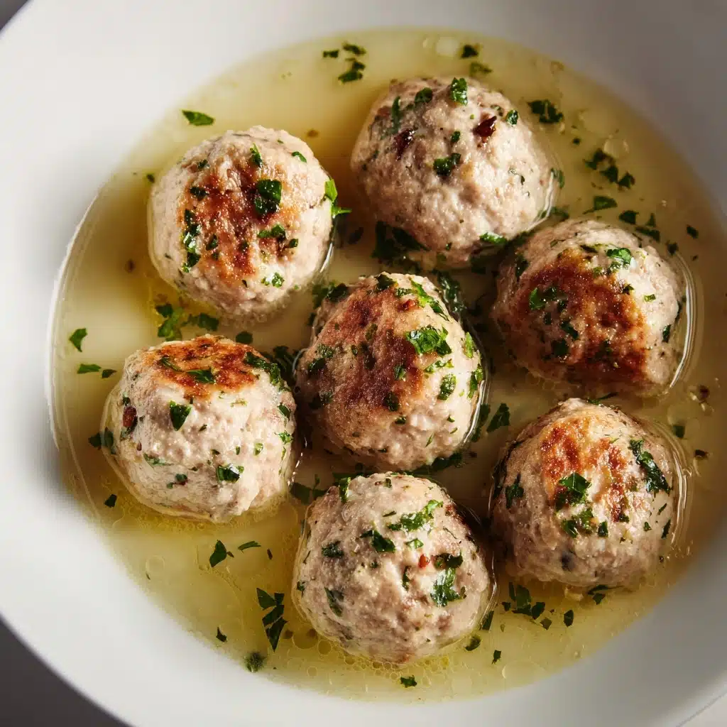 Mini Turkey Meatball Italian Wedding Soup Recipe - Recipe Image