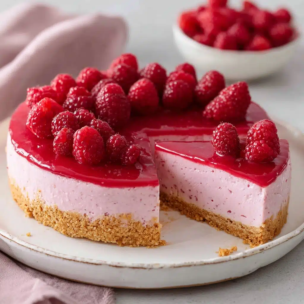Easy Baked Raspberry Cheesecake Recipe