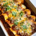 Cheesy Beef & Bean Enchiladas Recipe