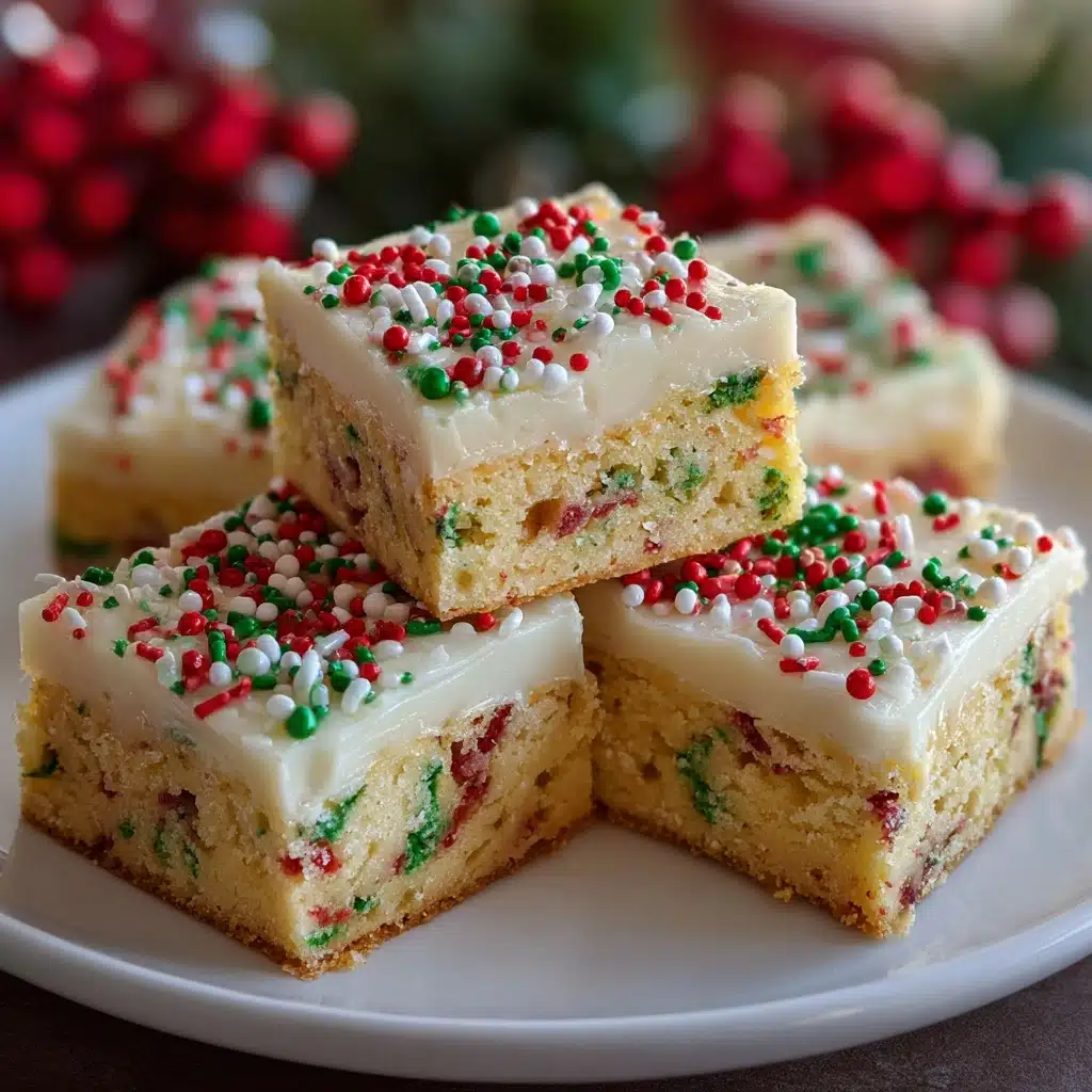 Christmas Sugar Cookie Bars Recipe - Recipe Image