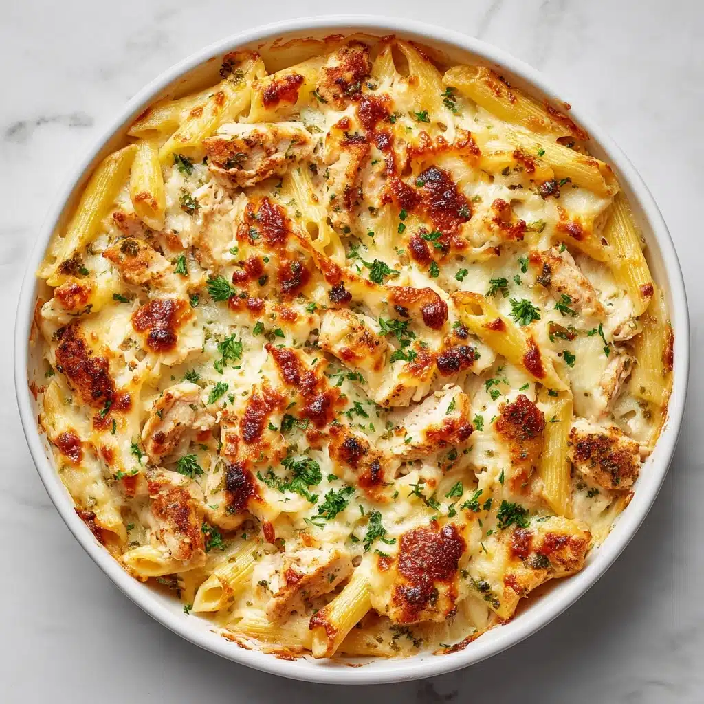 Garlic Parmesan Chicken Pasta Bake Recipe - Recipe Image