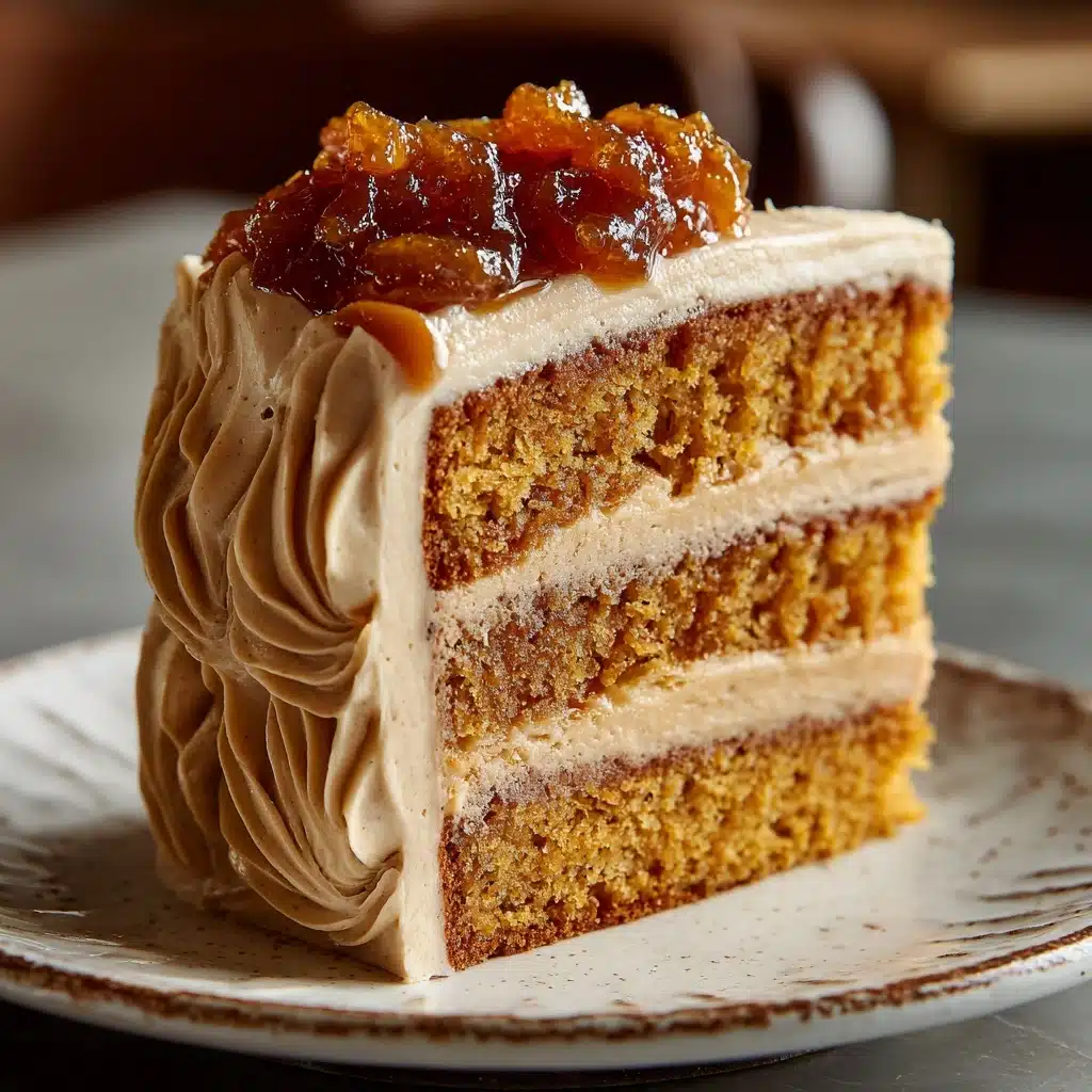 Pumpkin Cake with Caramel Cream Cheese Frosting Recipe