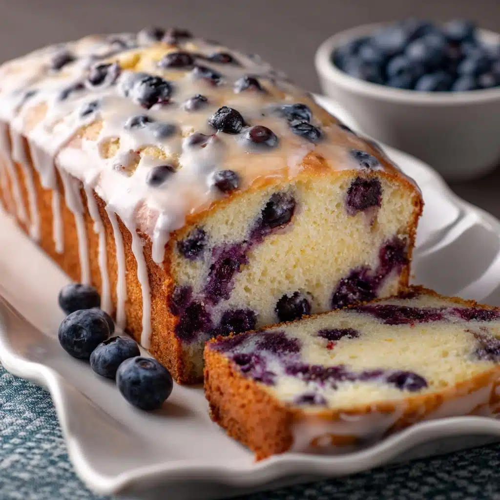 Blueberry Bread with Lemon Glaze Recipe