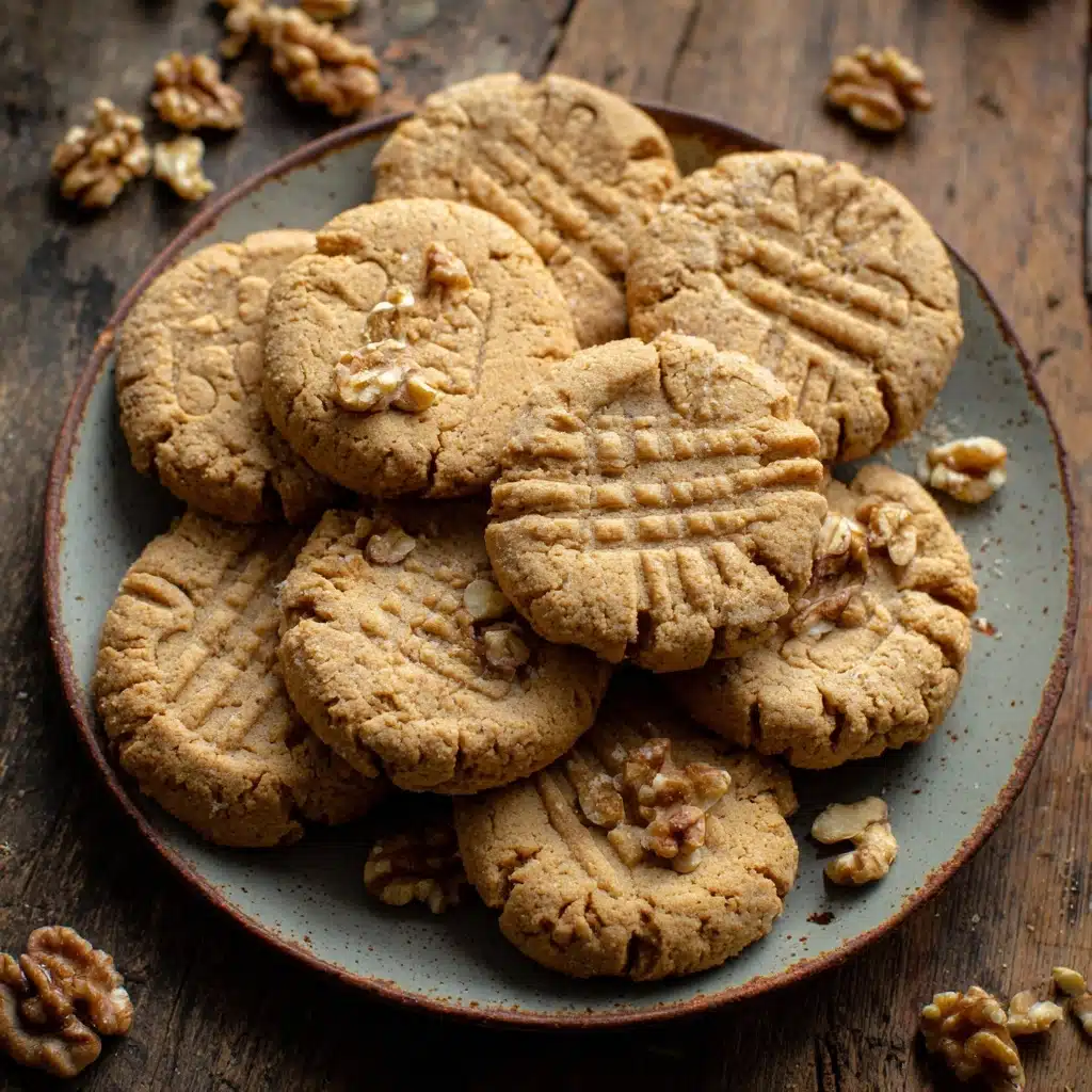 Walnut Butter Cookies Recipe - Recipe Image