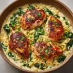 Boursin Orzo with Chicken Recipe
