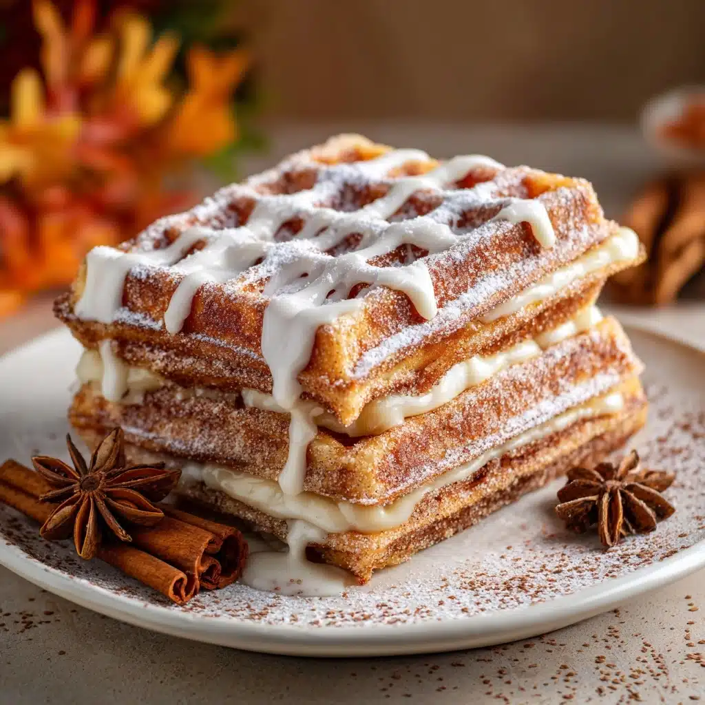 Churro Cinnamon Sugar French Toast with Cream Cheese Icing Recipe - Recipe Image
