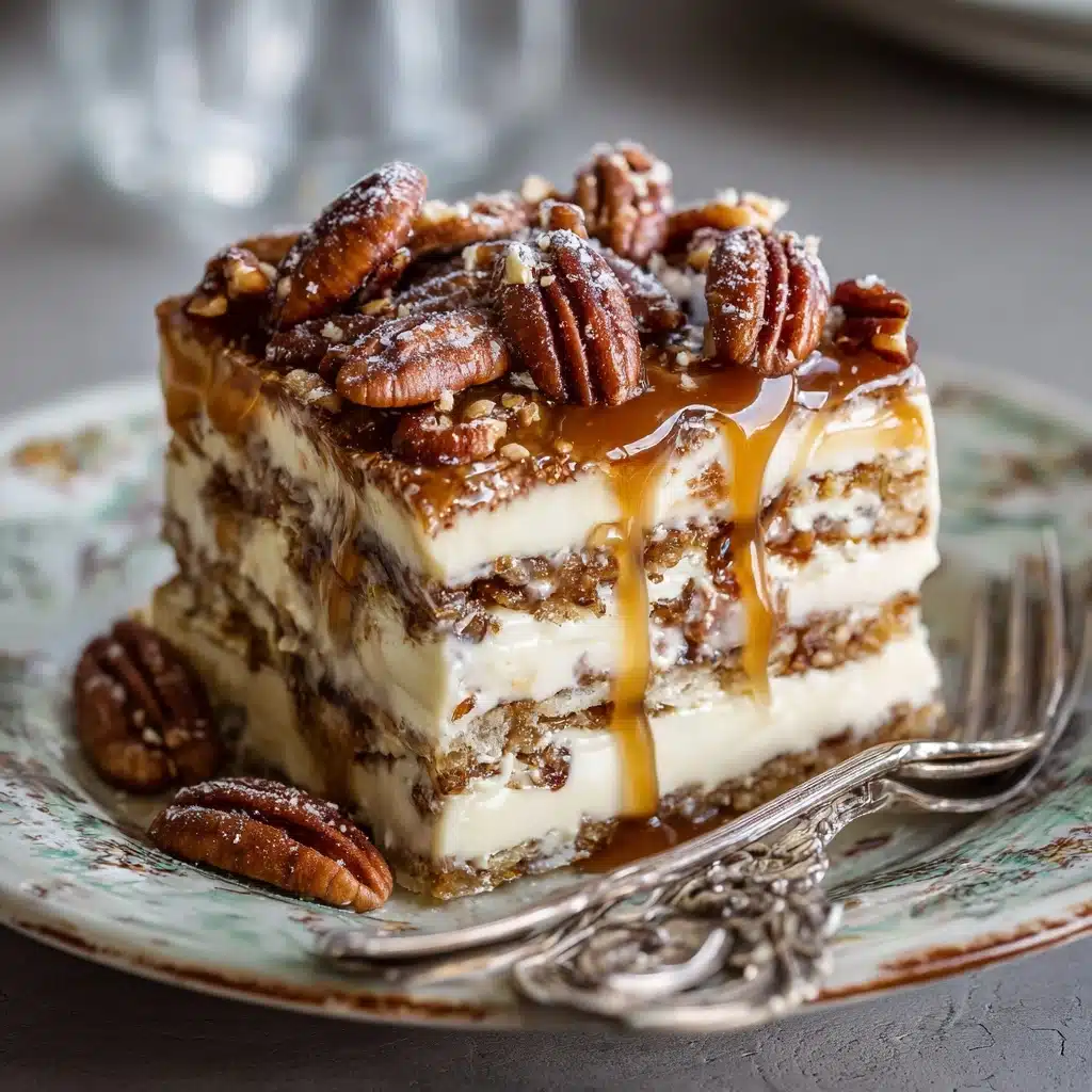 Decadent Pecan Pie Lasagna Recipe - Recipe Image