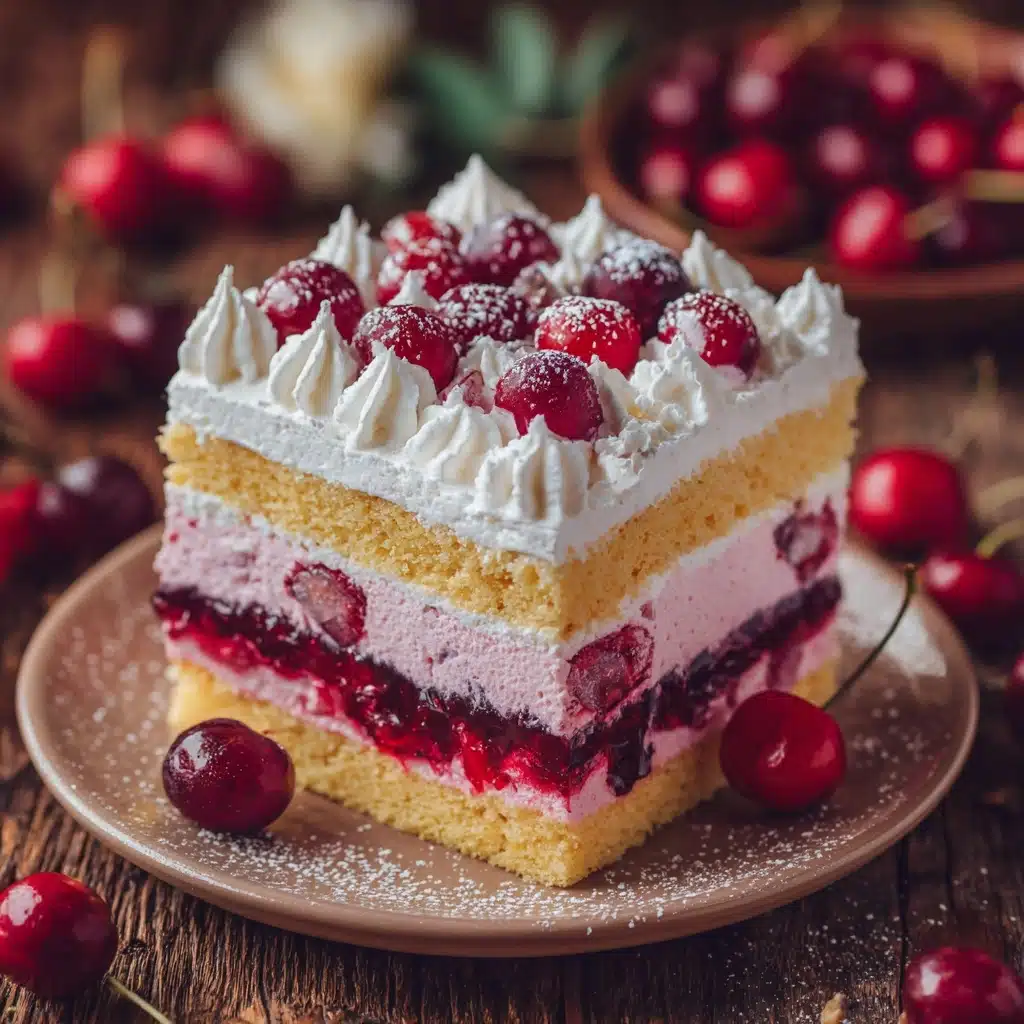 Christmas Cranberry Poke Cake Recipe - Recipe Image