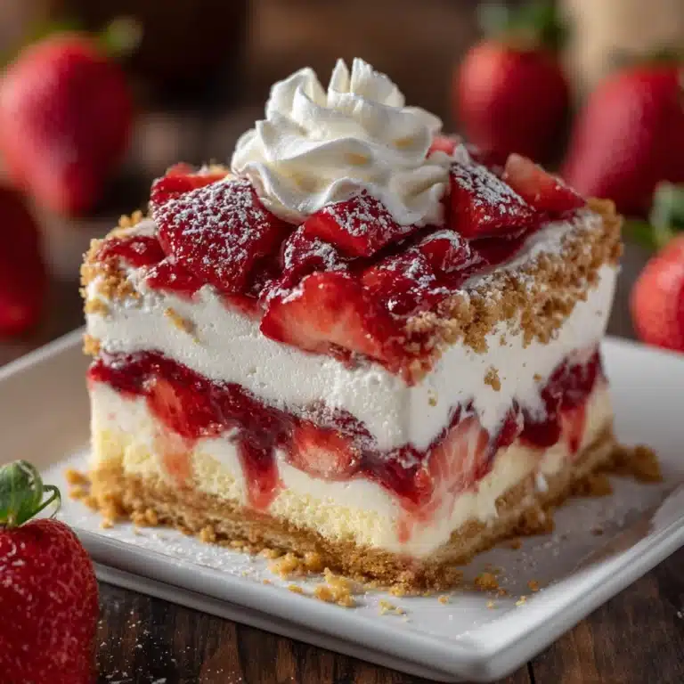 No-Fuss Strawberry Cheesecake Dump Cake Recipe