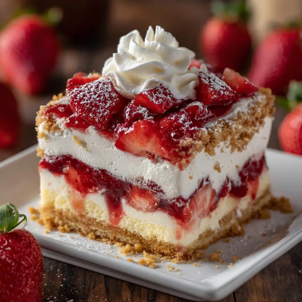 No-Fuss Strawberry Cheesecake Dump Cake Recipe