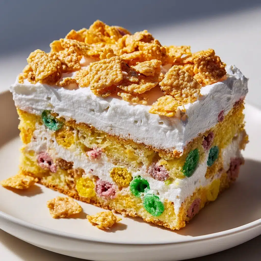 Cereal Milk Poke Cake Recipe - Recipe Image