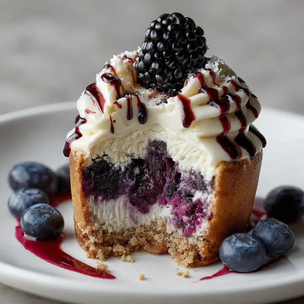 White Chocolate Blueberry Cheesecake Cupcakes Recipe