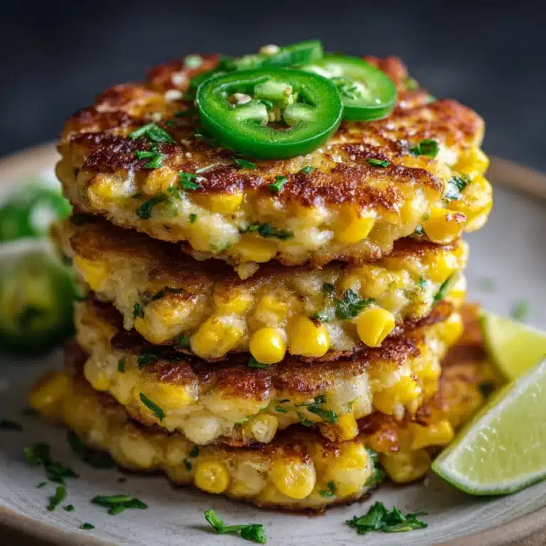 Mexican Corn Cakes with Jalapeño & Lime Recipe