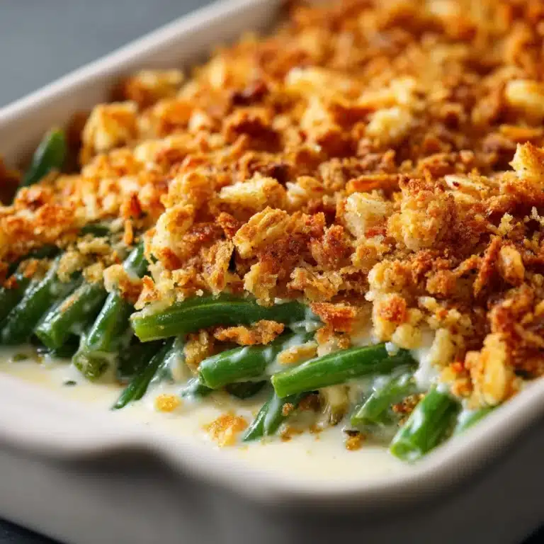 Easy Cream Cheese Green Bean Casserole Recipe