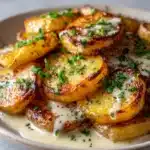Creamy Garlic Sauce Baby Potatoes Recipe
