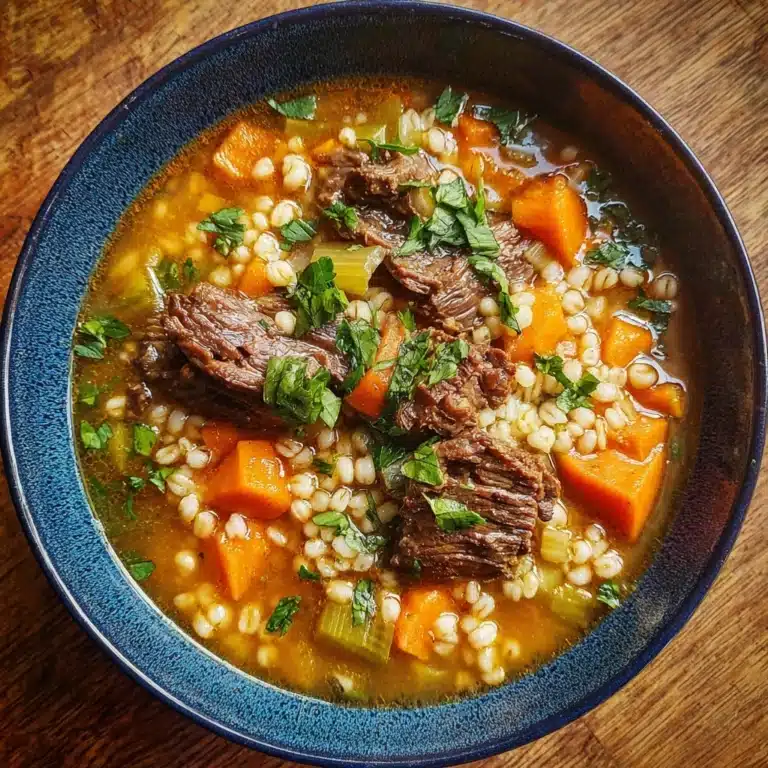 Hearty Beef and Barley Soup Recipe