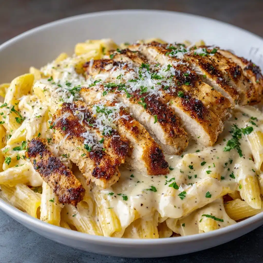 Creamy Garlic Chicken Pasta Recipe - Recipe Image