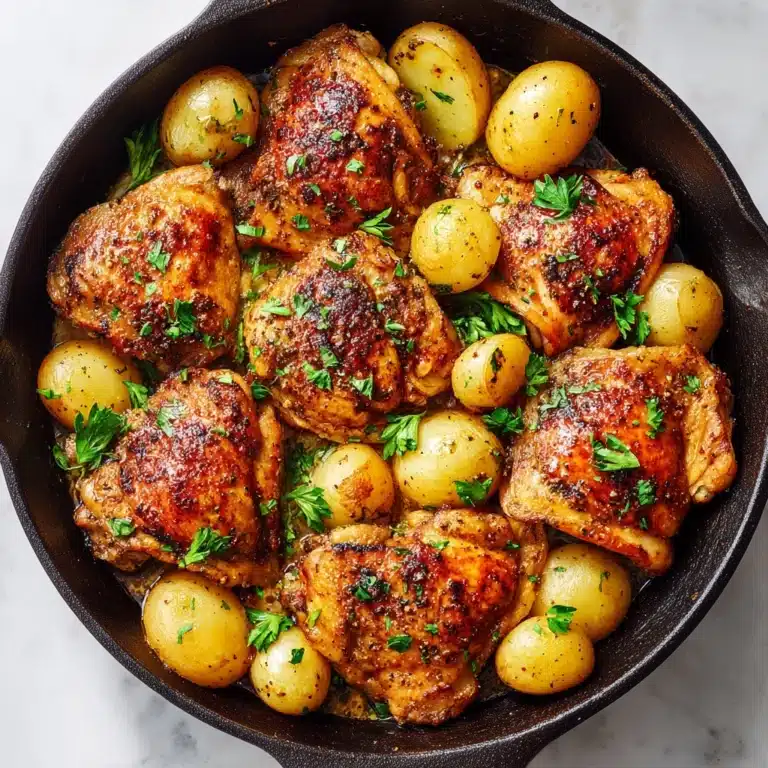 Garlic Parmesan Chicken and Potatoes Recipe