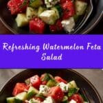 Watermelon Salad with Feta and Cucumber Recipe