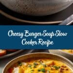 Slow Cooker Cheesy Burger-Flavored Soup Recipe