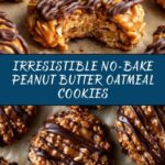 No-Bake Peanut Butter Oatmeal Cookies Recipe