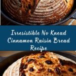 No Knead Cinnamon Raisin Bread Recipe