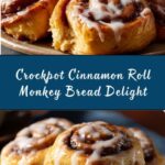 Crockpot Cinnamon Roll Monkey Bread Recipe