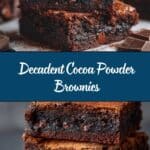 Cocoa Powder Brownies Recipe