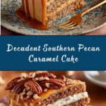 Southern Pecan Caramel Cake Recipe