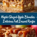 Maple Glazed Apple Blondies Recipe