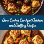 Slow Cooker Crockpot Chicken and Stuffing Recipe